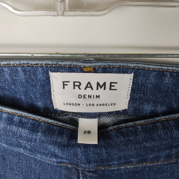 Frame Delavan Flounce Denim Jeans Size 28 - Picture 3 of 8